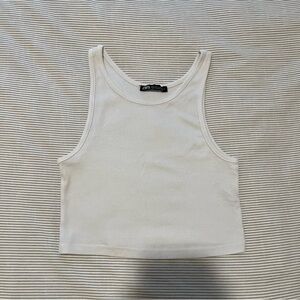 Zara Cropped Ribbed Tank Top